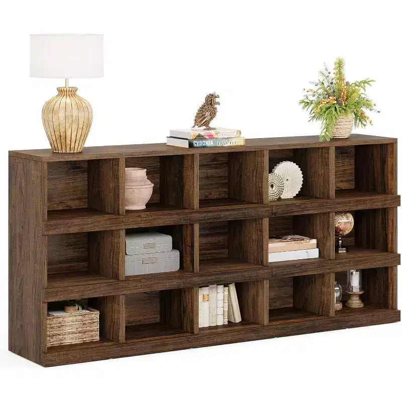  63-Inch 15-Cube  Console Table for Entryway