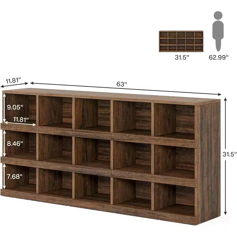 Consolle da 15 cubi per ingresso, 160 cm
