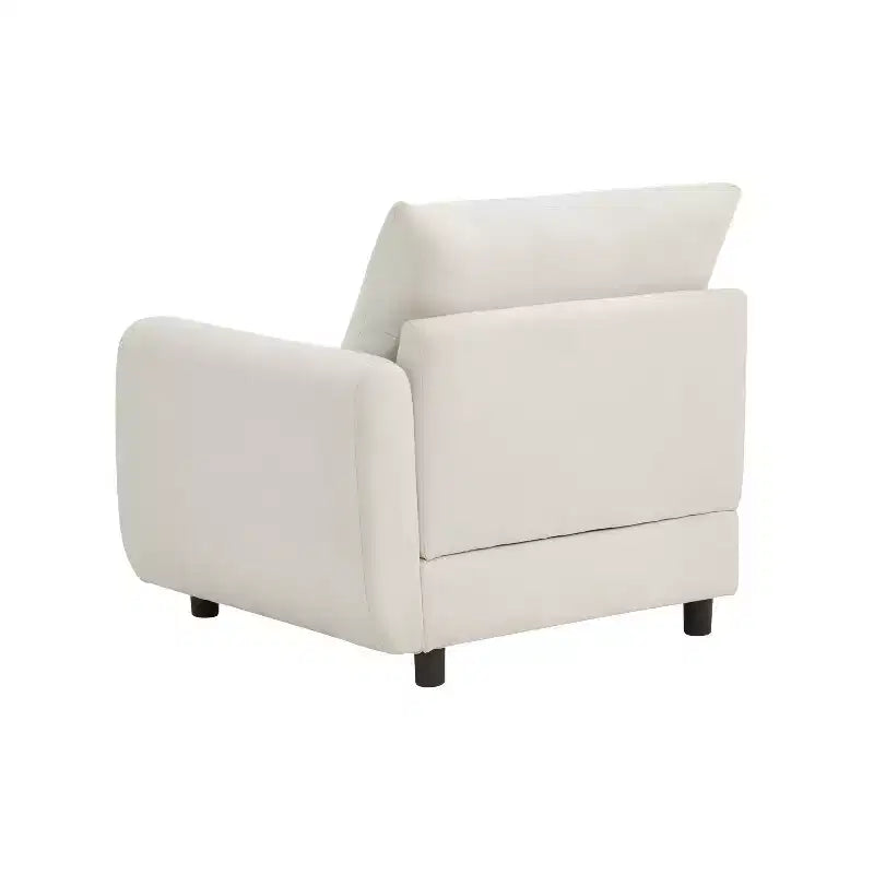 Divano Sezionale Moderno Imbottito, Bianco