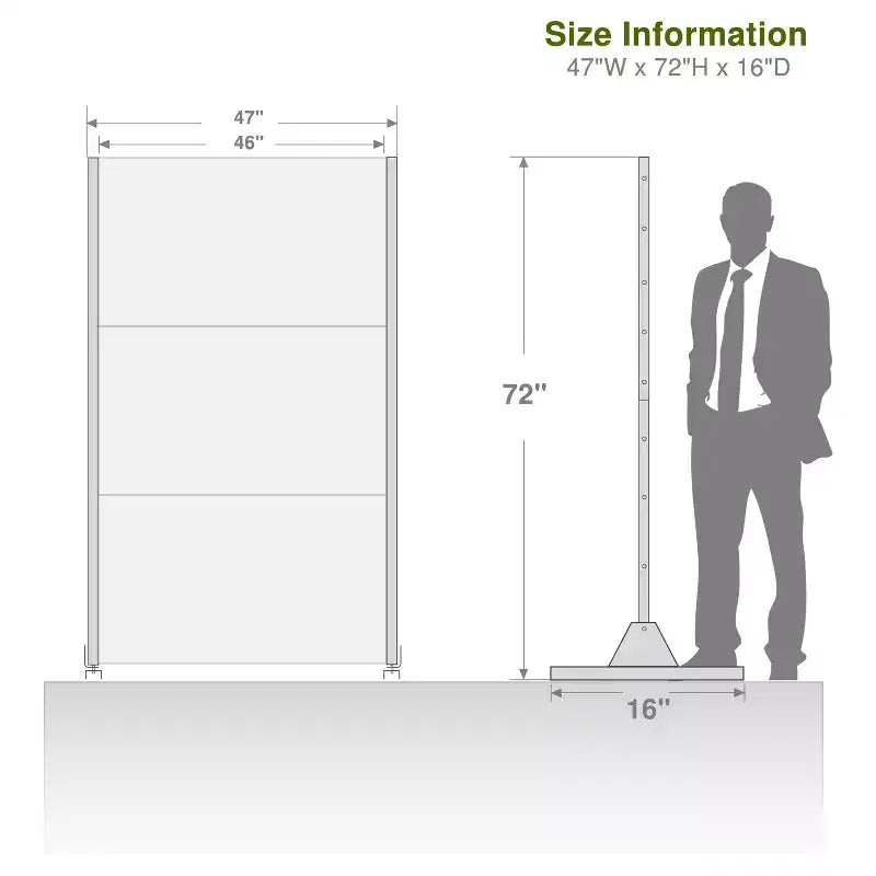 Paravento a quattro ante lamellare bianco in acciaio galvanizzato 183x120x40cm