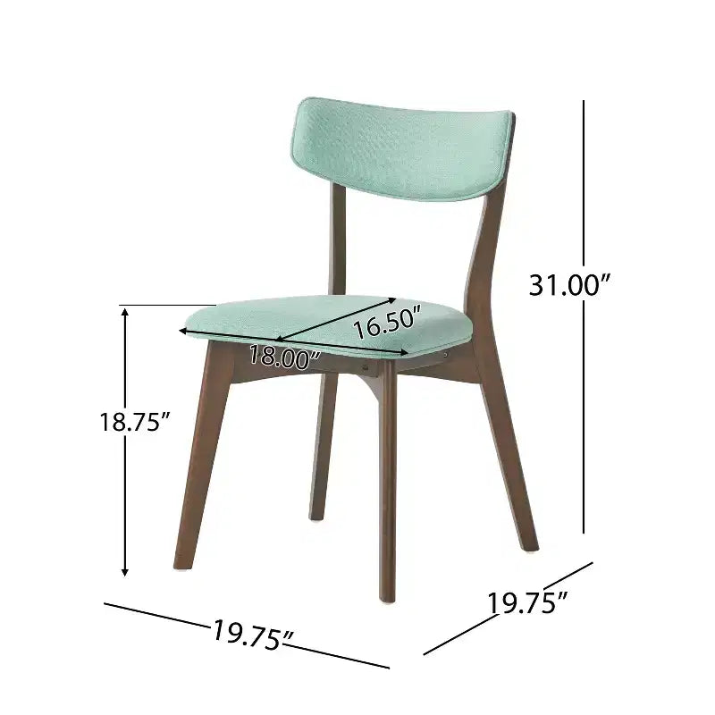 Set da pranzo in legno e tessuto