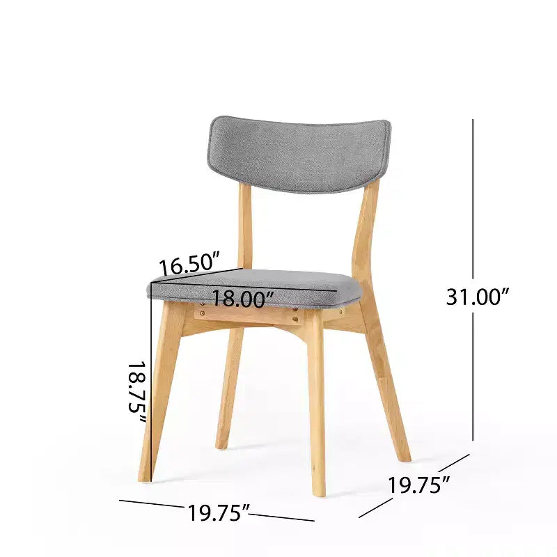 Set da pranzo in legno e tessuto