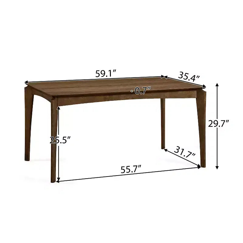 Set da pranzo in legno e tessuto
