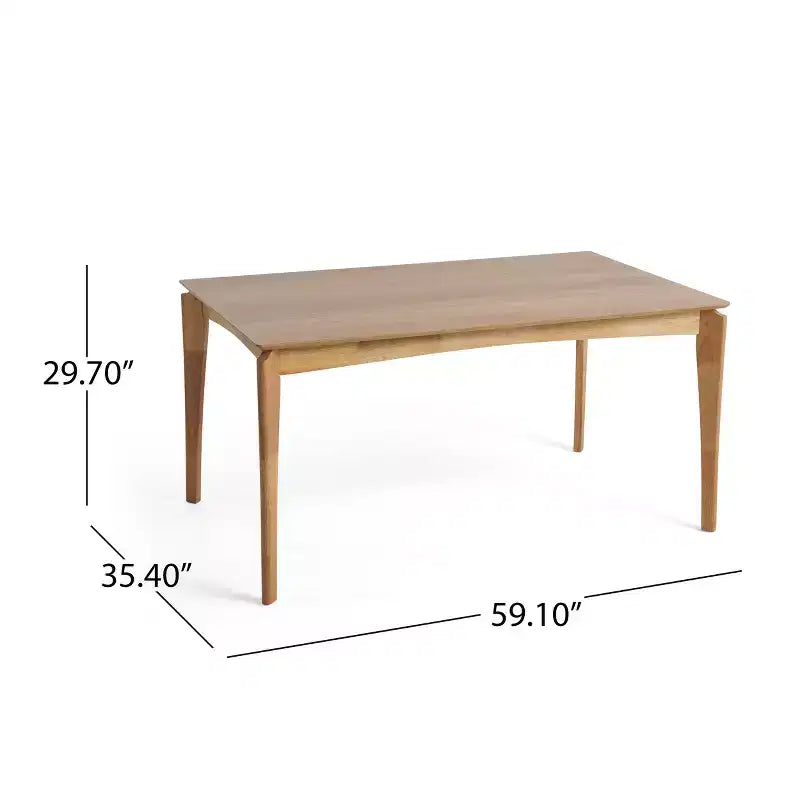 Set da pranzo in legno e tessuto