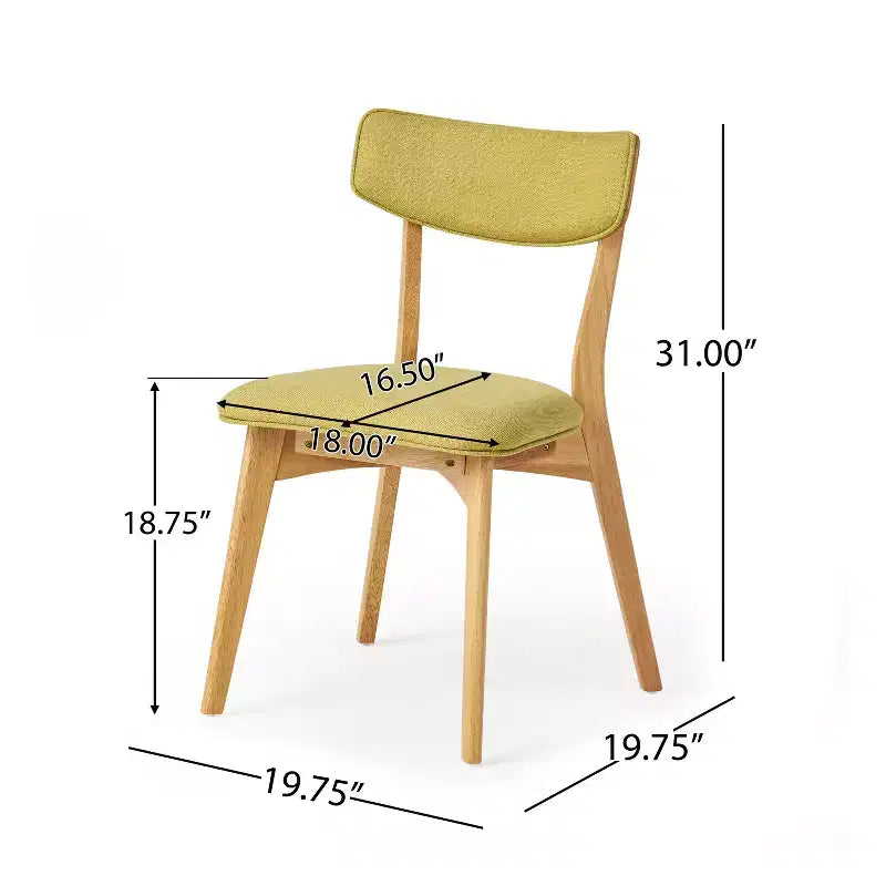 Set da pranzo in legno e tessuto