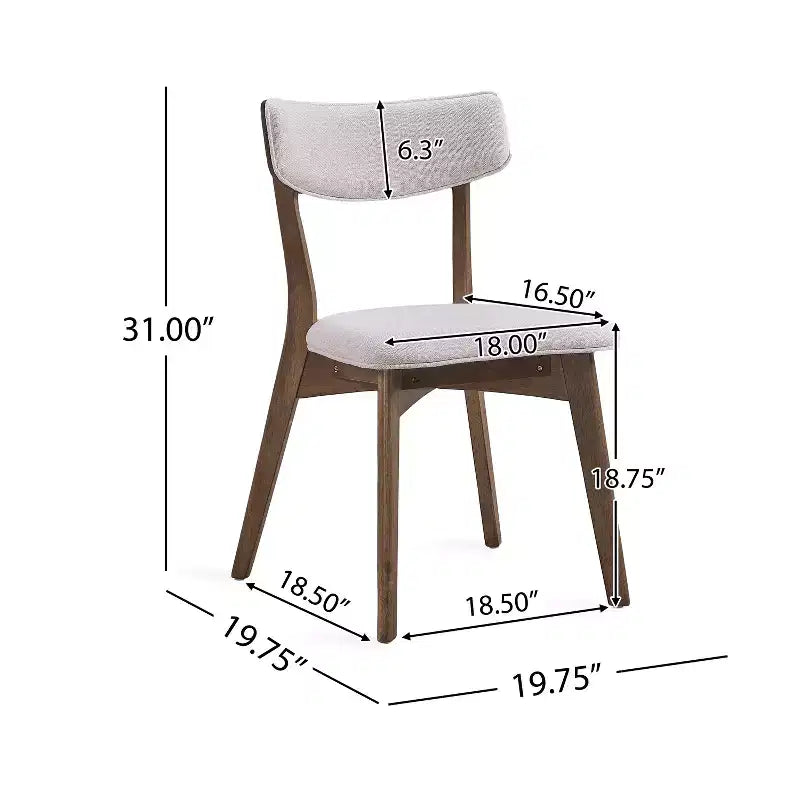 Set da pranzo in legno e tessuto