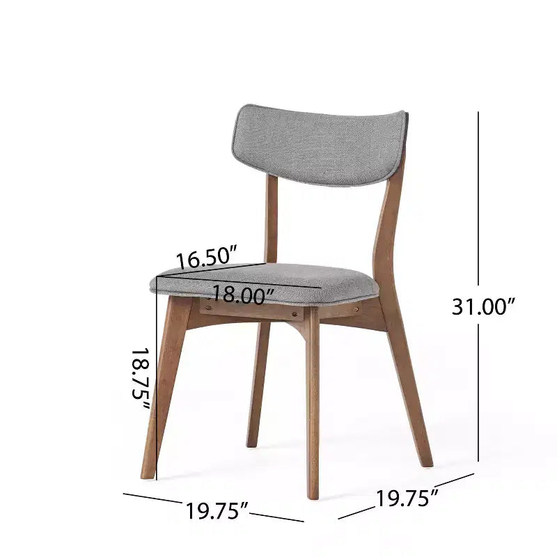 Set da pranzo in legno e tessuto