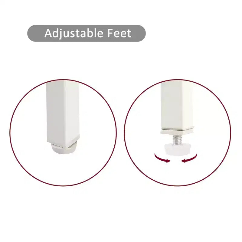 Tavolino finale in Rattan da 40 cm con cassetto, Comodino moderno, gambe in metallo, tavolino laterale per soggiorno, camera da letto, Bianco