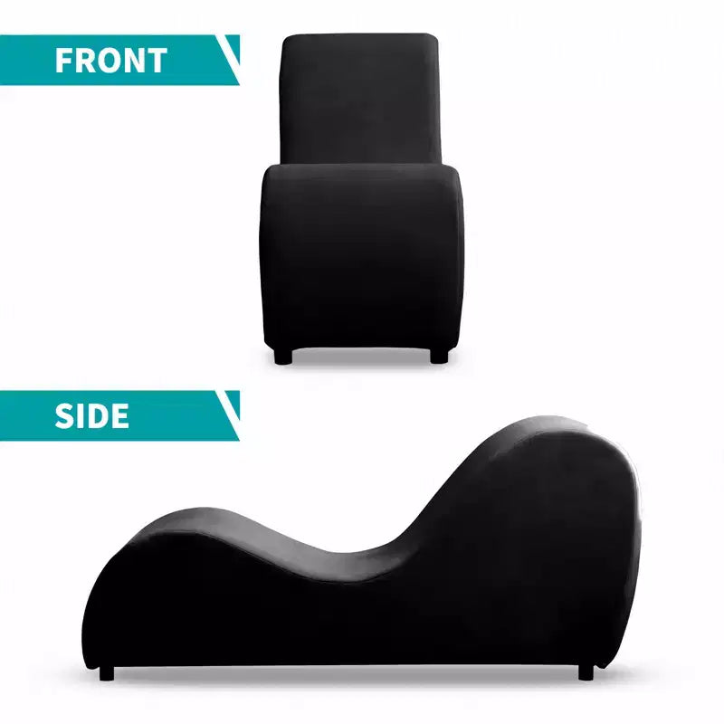 Sedia da yoga a sdraio in velluto, sedie da yoga curve moderne per adulti per stretching, rilassamento, esercizio fisico