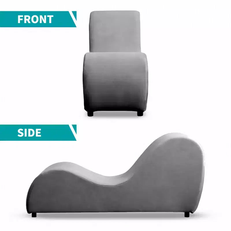 Sedia da yoga a sdraio in velluto, sedie da yoga curve moderne per adulti per stretching, rilassamento, esercizio fisico