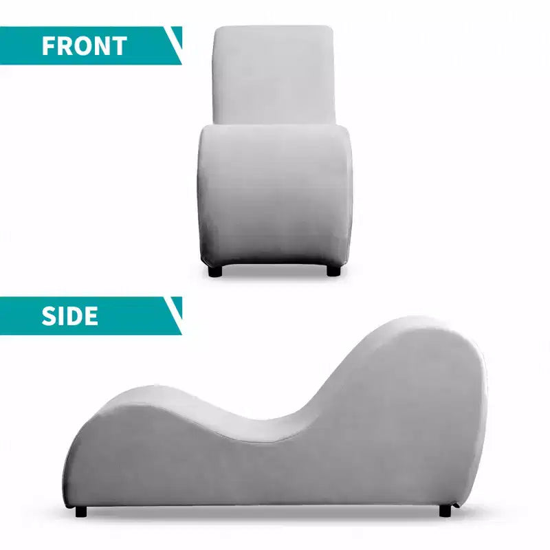 Sedia da yoga a sdraio in velluto, sedie da yoga curve moderne per adulti per stretching, rilassamento, esercizio fisico