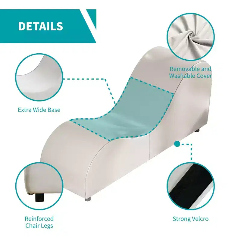 Sedia da yoga a sdraio in velluto, sedie da yoga curve moderne per adulti per stretching, rilassamento, esercizio fisico