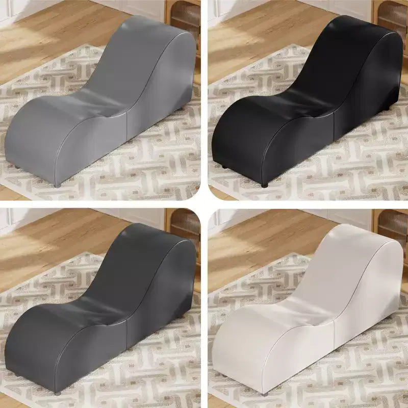 Sedia da yoga a sdraio in velluto, sedie da yoga curve moderne per adulti per stretching, rilassamento, esercizio fisico