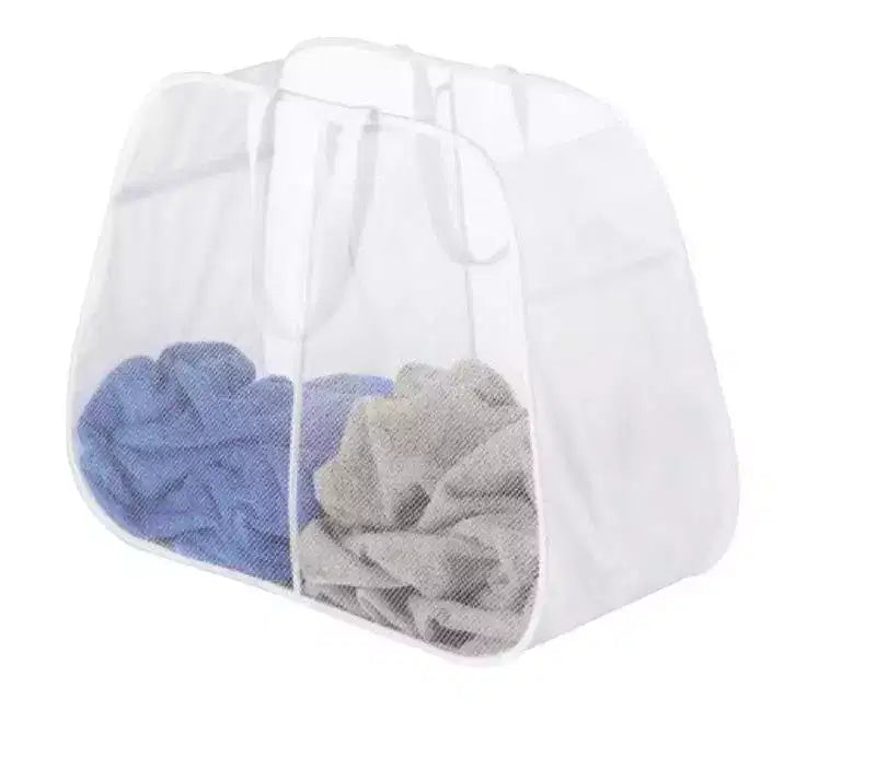   Hamper, Duramesh Nylon, White