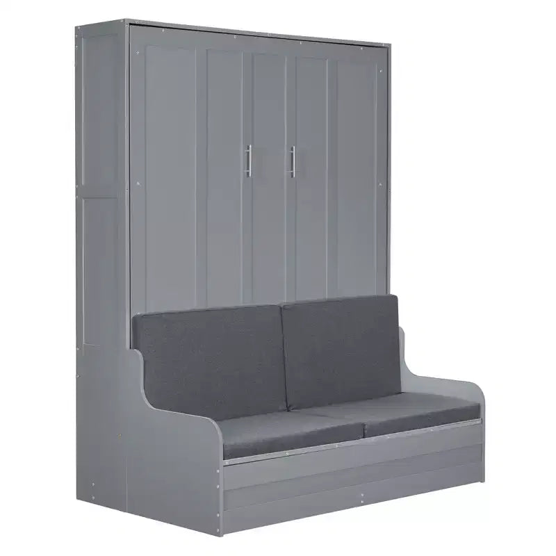 Letto a scomparsa matrimoniale Queen Size, ripiegabile in un mobile con cuscino, facile da usare