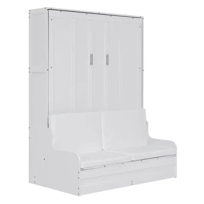 Letto a scomparsa matrimoniale Queen Size, ripiegabile in un mobile con cuscino, facile da usare