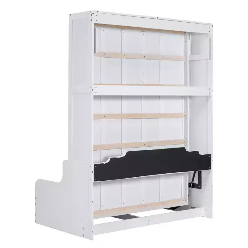 Letto a scomparsa matrimoniale Queen Size, ripiegabile in un mobile con cuscino, facile da usare