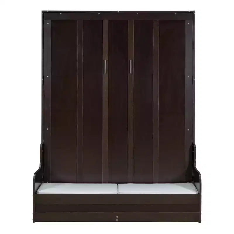Letto a scomparsa matrimoniale Queen Size, ripiegabile in un mobile con cuscino, facile da usare