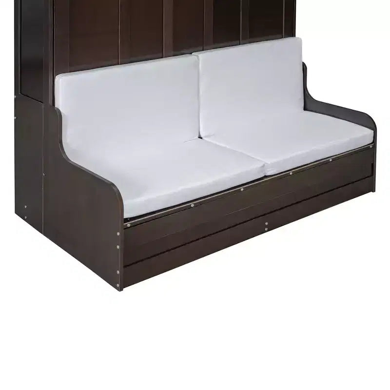 Letto a scomparsa matrimoniale Queen Size, ripiegabile in un mobile con cuscino, facile da usare
