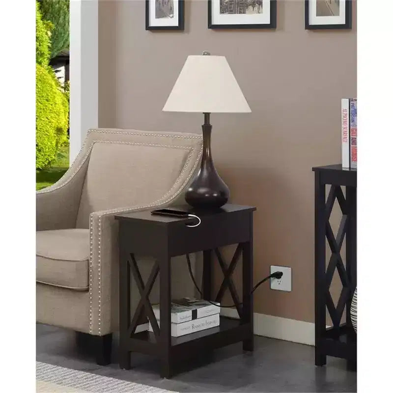 Tavolino rettangolare in legno