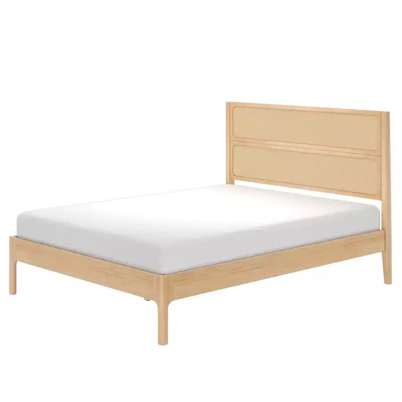 Letto matrimoniale in rattan
