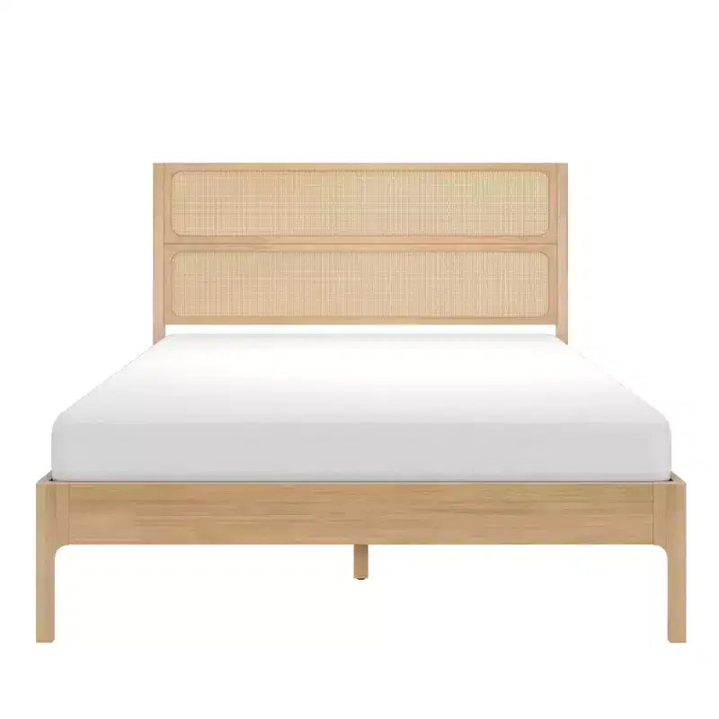 Letto matrimoniale in rattan