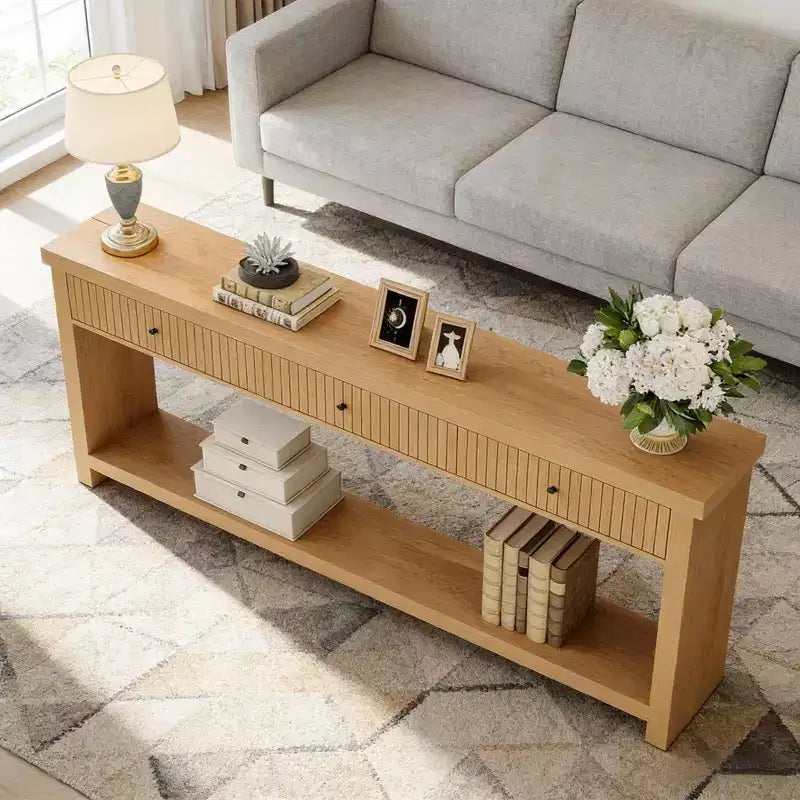 Consolle in legno a 3 cassetti da 70 W