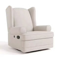   Wingback Upholstered Recliner Glider with USB Charging