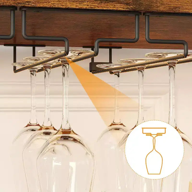 Mobiletto Bar da Caffè e Vino con Portabottiglie Rimovibile, Porta Bicchieri, Cassetto e Credenza con Ante in Rete, Contenitore per Sala da Pranzo, Cucina