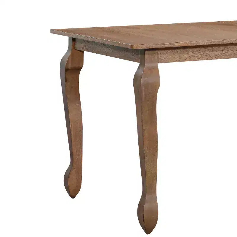 Set da pranzo espandibile in legno di Hevea con sedie rivestite in tessuto di rattan