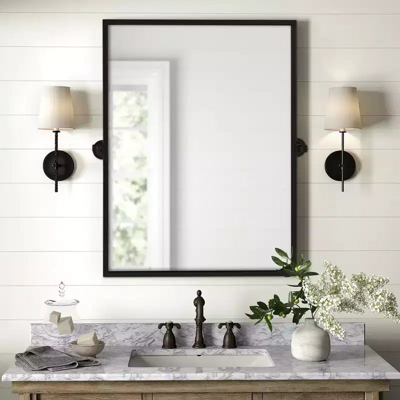  Metal Frame Pivot Bathroom Vanity Mirror
