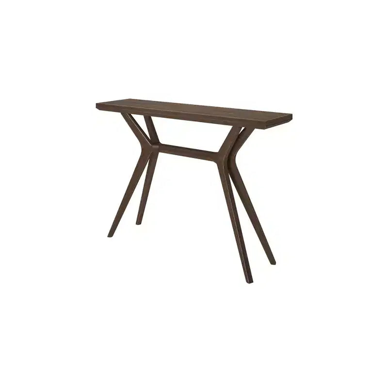 Tavolo Consolle, Tavolo Moderno da Divano in Legno Massello da 46 Pollici, Tavolino Stretto da Ingresso per Corridoio, Dietro il Divano, Soggiorno