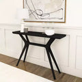   Console Table, 46 Inch Solid Wood Modern Sofa Table, Narrow Entryway Table for Hallway, Behind the Couch, Living Room