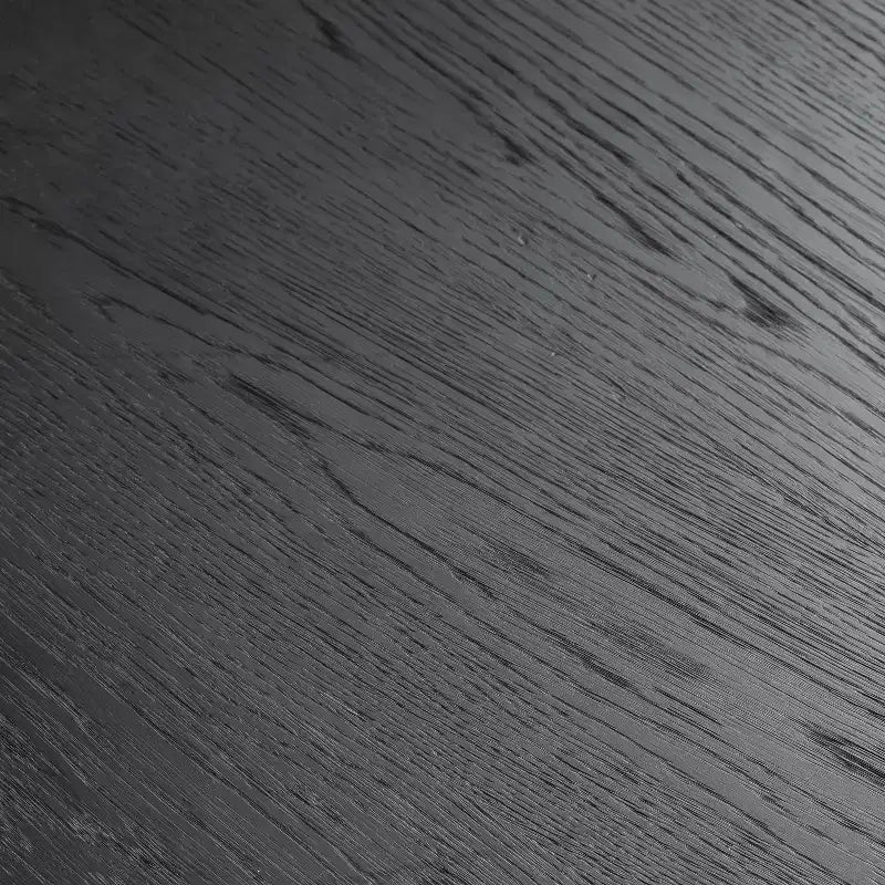 Tavolo da Pranzo Rotondo Nero in Legno Sintetico, Tavolo da Pranzo Personalizzato con Base di Design